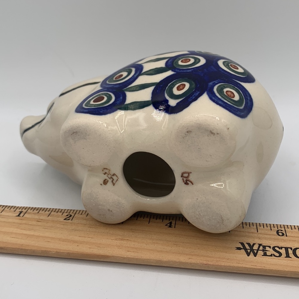 Polish Pottery Piggy Bank - Picture 3 of 4
